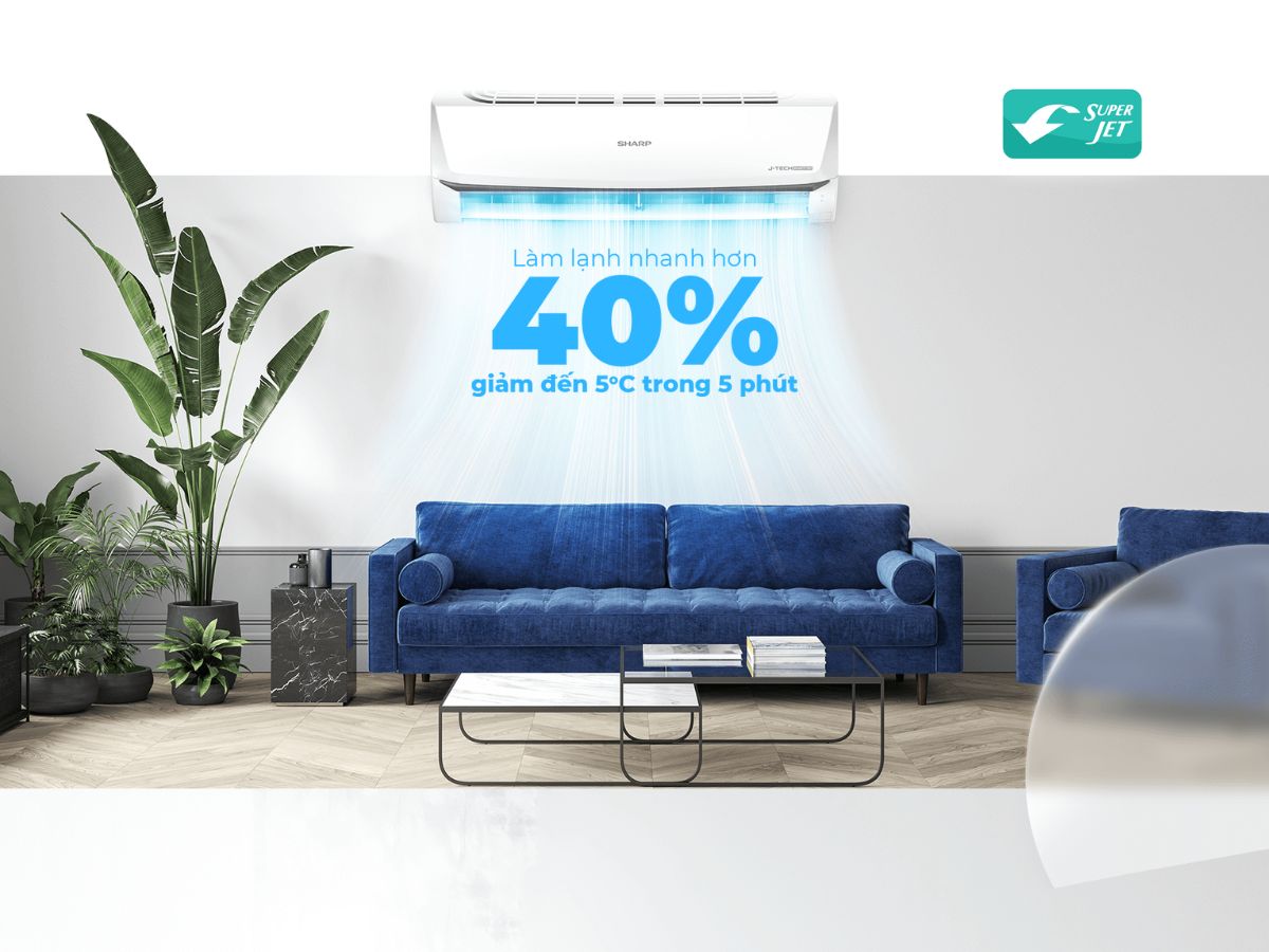 Máy lạnh Sharp Inverter AH-X18ZEW 2.0 HP xuất xứ Thái Lan