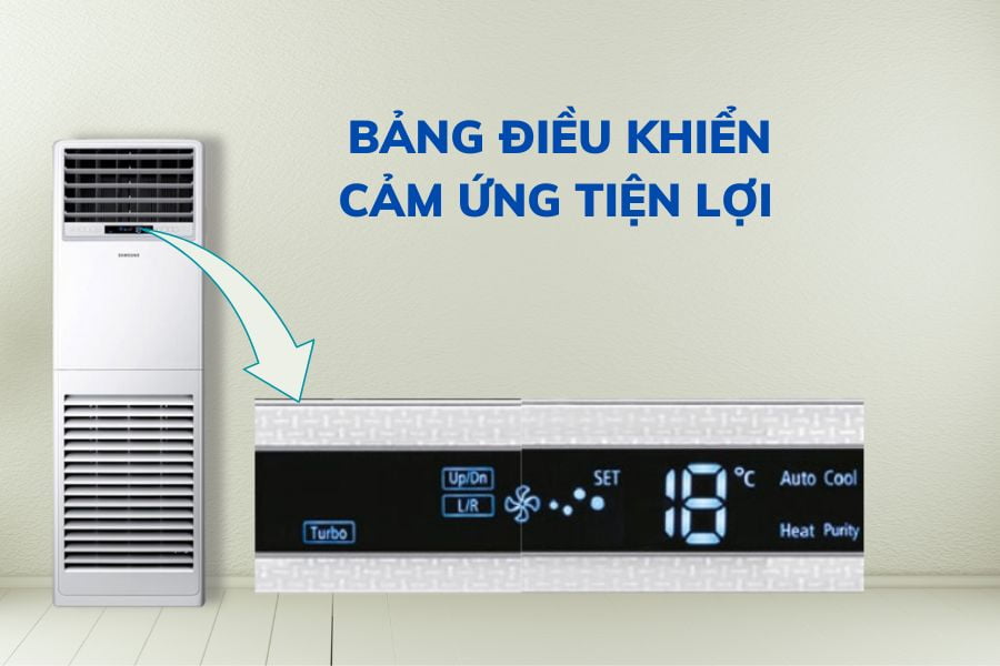 Máy lạnh Samsung tủ đứng Inverter AC048KNPDEC/SV AC048KXADGC/SV 5.5 HP