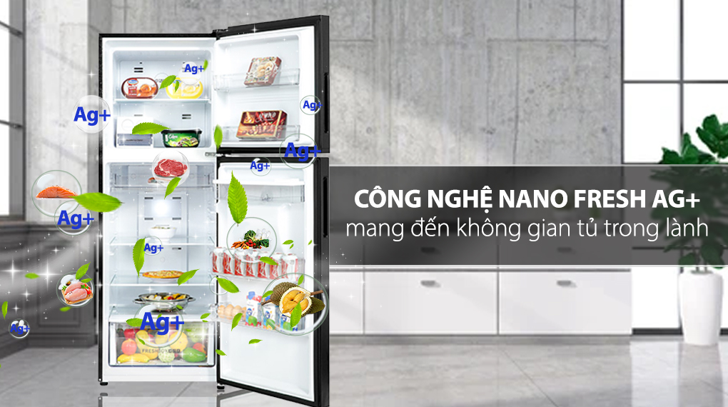 Tủ lạnh Aqua Inverter 318 lít AQR-T369FA