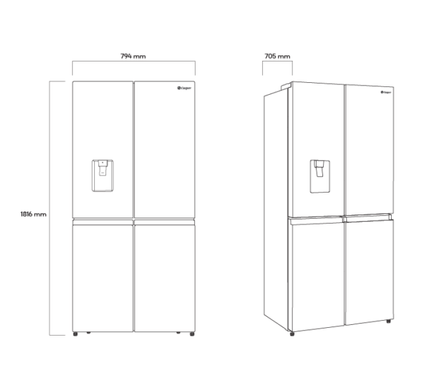 Tủ Lạnh Casper Inverter 463 Lít RM-522VBW