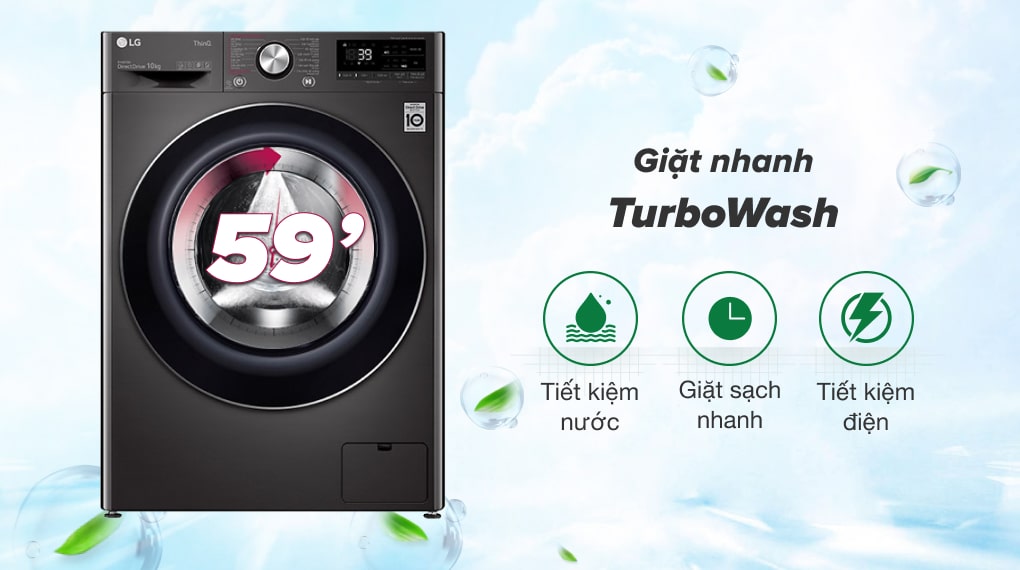 Máy Giặt LG Inverter 10kg FV1410S3B
