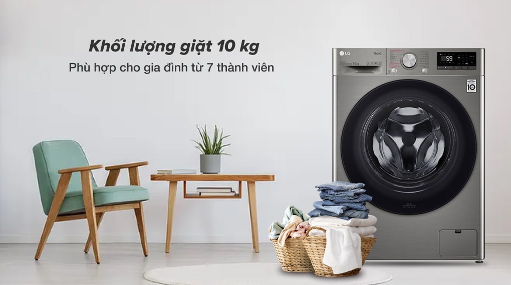 Máy Giặt LG Inverter 10kg FV1410S4P