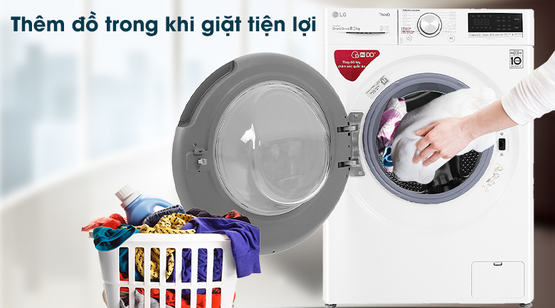 Máy Giặt LG Inverter 8kg FV1408S4W