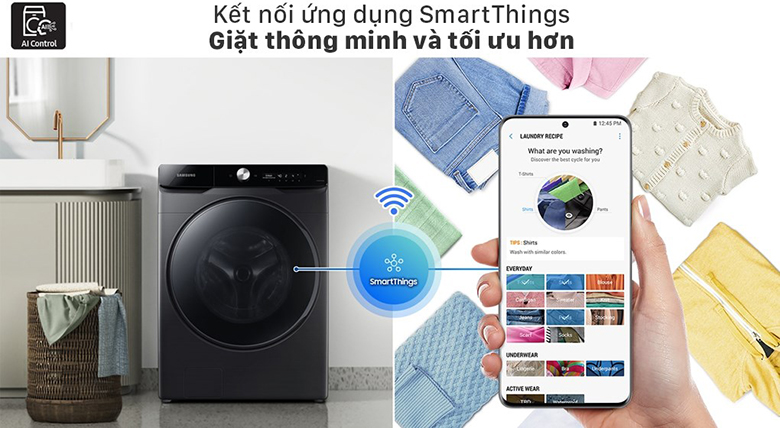 Máy Giặt Sấy Samsung Inverter 21kg WD21T6500GV/SV