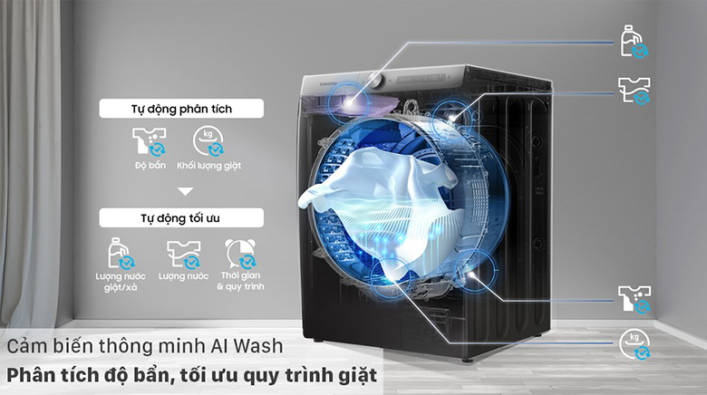 Máy Giặt Sấy Samsung Inverter 21kg WD21T6500GV/SV
