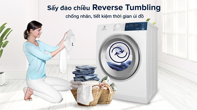Máy sấy Electrolux 8.5kg EDS854J3WB Lồng Ngang EDS854J3WB