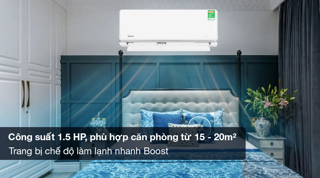 Máy lạnh Midea Inverter 1.5 HP MSAGA-13CRDN8