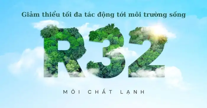 máy lạnh Midea MSAF6 10CDN8 sử dụng gas R32 thân thiện