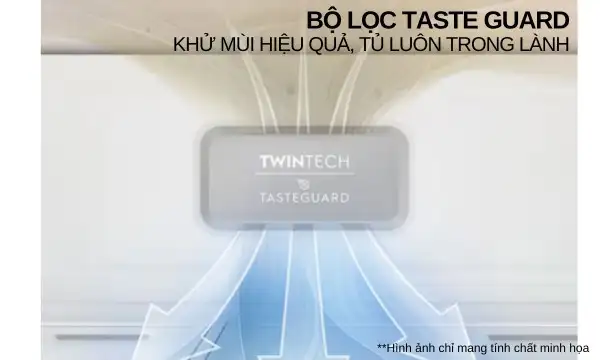 Tủ lạnh 4 cánh Inverter UltimateTaste 900 - Xám đậm Glossy, 609L, EQE6879A-B 11 Tủ lạnh Electrolux Inverter 609 lít EQE6879A-B Công nghệ khử mùi Taste Guard