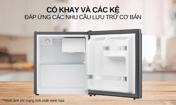 Tủ lạnh mini bar UltimateTaste 300 - Xám Arctic, 45L, EUM0500AD-VN 8 Tủ lạnh Mini Electrolux 45 lít EUM0500AD-VN