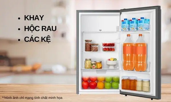 Tủ lạnh mini bar UltimateTaste 300 - Xám Arctic, 94L, EUM0930AD-VN 8 Tủ lạnh Mini Electrolux 94 lít EUM0930AD-VN