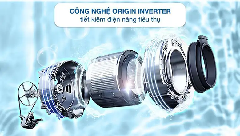 Máy giặt Toshiba Inverter 10.5 kg TW-T23BU115UWV(MG) - Công nghệ Inverter vận hành êm ái, tiết kiệm điện năng
