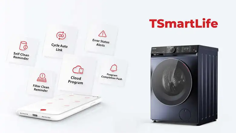 Máy giặt Toshiba Inverter 10.5 kg TW-T23BU115UWV(MG) - Điều khiển từ xa qua ứng dụng TSmartLife